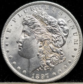 1897 Morgan Silver Dollar Coin Uncirculated