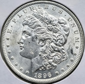 1896 Morgan Silver Dollar Coin Uncirculated