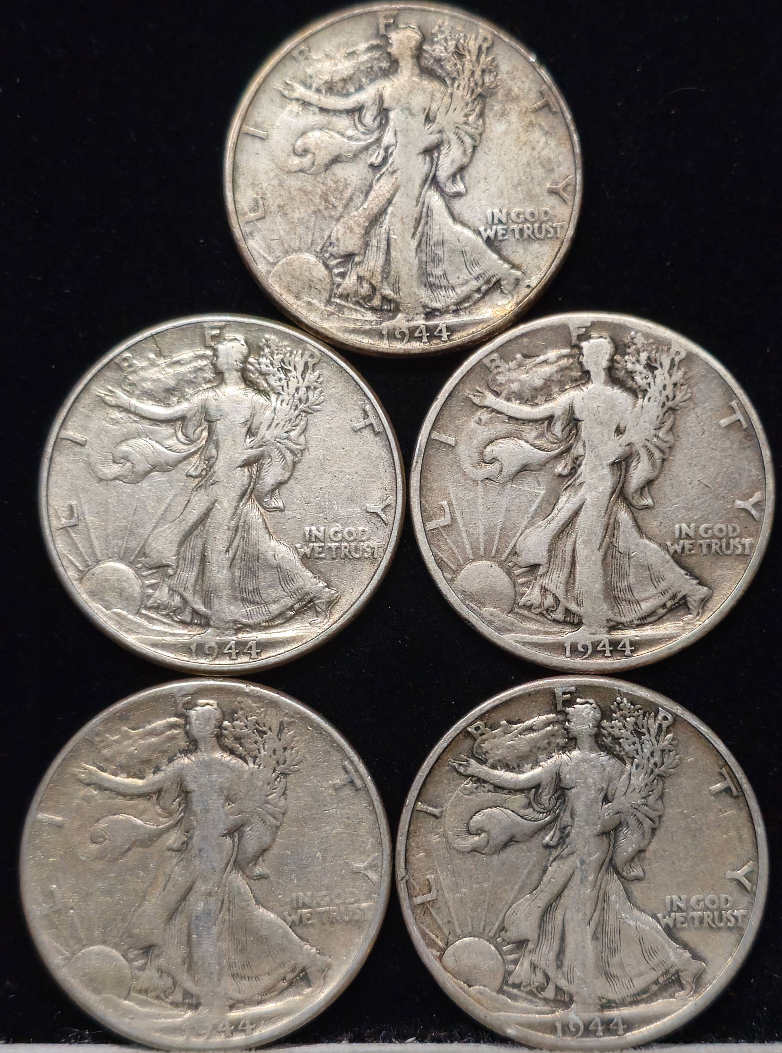 1944 Walking Liberty Silver Half Dollar Coins (1 of 2)