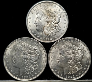 1921 Morgan Silver Dollar Coins