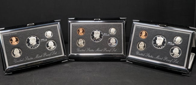 1996 - 1998 United States Mint Premier Silver Proof Sets