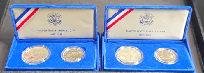 1986 United States Liberty Silver Proof Coins