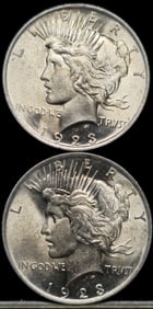 1923 Peace Silver Dollar Coins