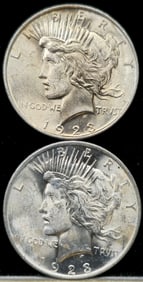 1923 Peace Silver Dollar Coins