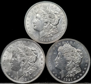 1921 Morgan Silver Dollar Coins