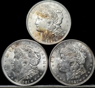 1921 Morgan Silver Dollar Coins