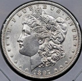 1897-O Morgan Silver Dollar Coin GEM Uncirculated