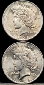1924 Peace Silver Dollar Coin