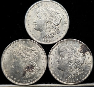 1921 Morgan Silver Dollar Coins