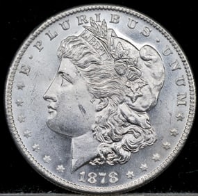 1878-S Morgan Silver Dollar DMPL Coin Uncirculated