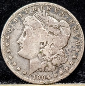 1904-S Morgan Silver Dollar Coin Key Date