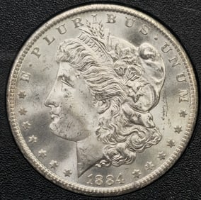 1884-CC Morgan Silver Dollar GSA MS 64 CAC