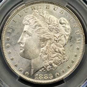 1883-O Morgan Silver Dollar MS 64 CAC Toned