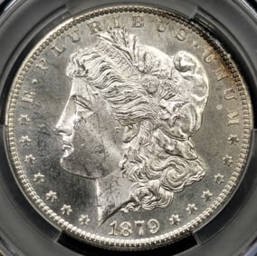1879-S Morgan Silver Dollar MS 63 CAC Toned