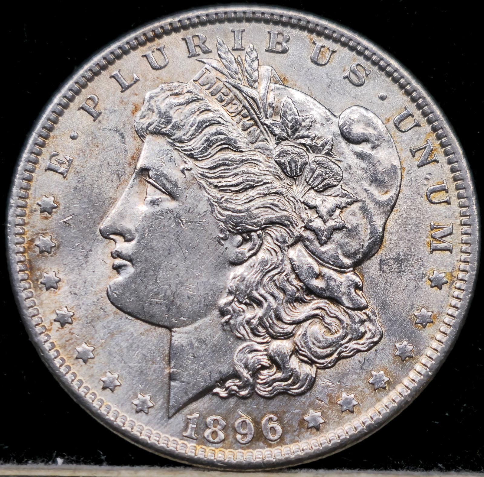 1896 Morgan Silver Dollar Coin Uncirculated Toned (1 of 2)