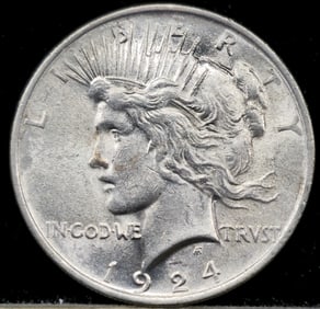 1924 Peace Silver Dollar Coin Uncirculated