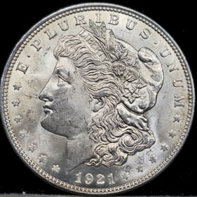 1921 Morgan Silver Dollar Coin Uncirculated GEM