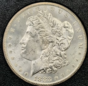 1883-CC Morgan Silver Dollar GSA VAM 5 MS 63 CAC