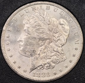 1883-CC Morgan Silver Dollar GSA VAM 5B MS 60 CAC
