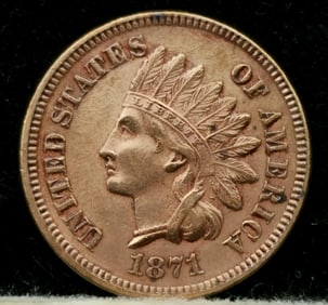 1871 Indian Head Cent Coin Key Date
