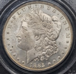 1885-O Morgan Silver Dollar Coin MS 64 PCGS