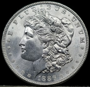 1886 Morgan Silver Dollar Coin Uncirculated