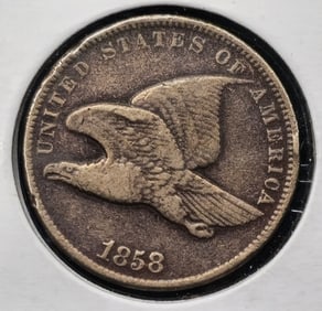 1858 Flying Eagle Small Letters Cent Coin