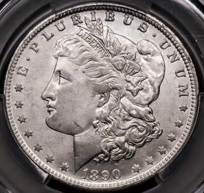 1890-O Morgan Silver Dollar MS 63 CAC