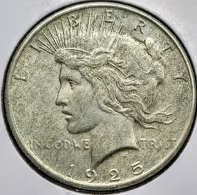 1925 Peace Silver Dollar Coin Uncirculated
