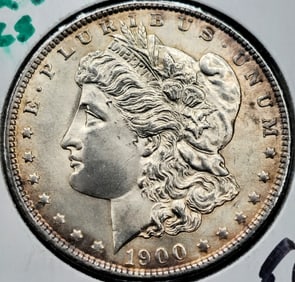1900-O Morgan Silver Dollar Coin Uncirculated Toned