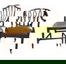 Mahogany Pierced Back Arm Chair Plus