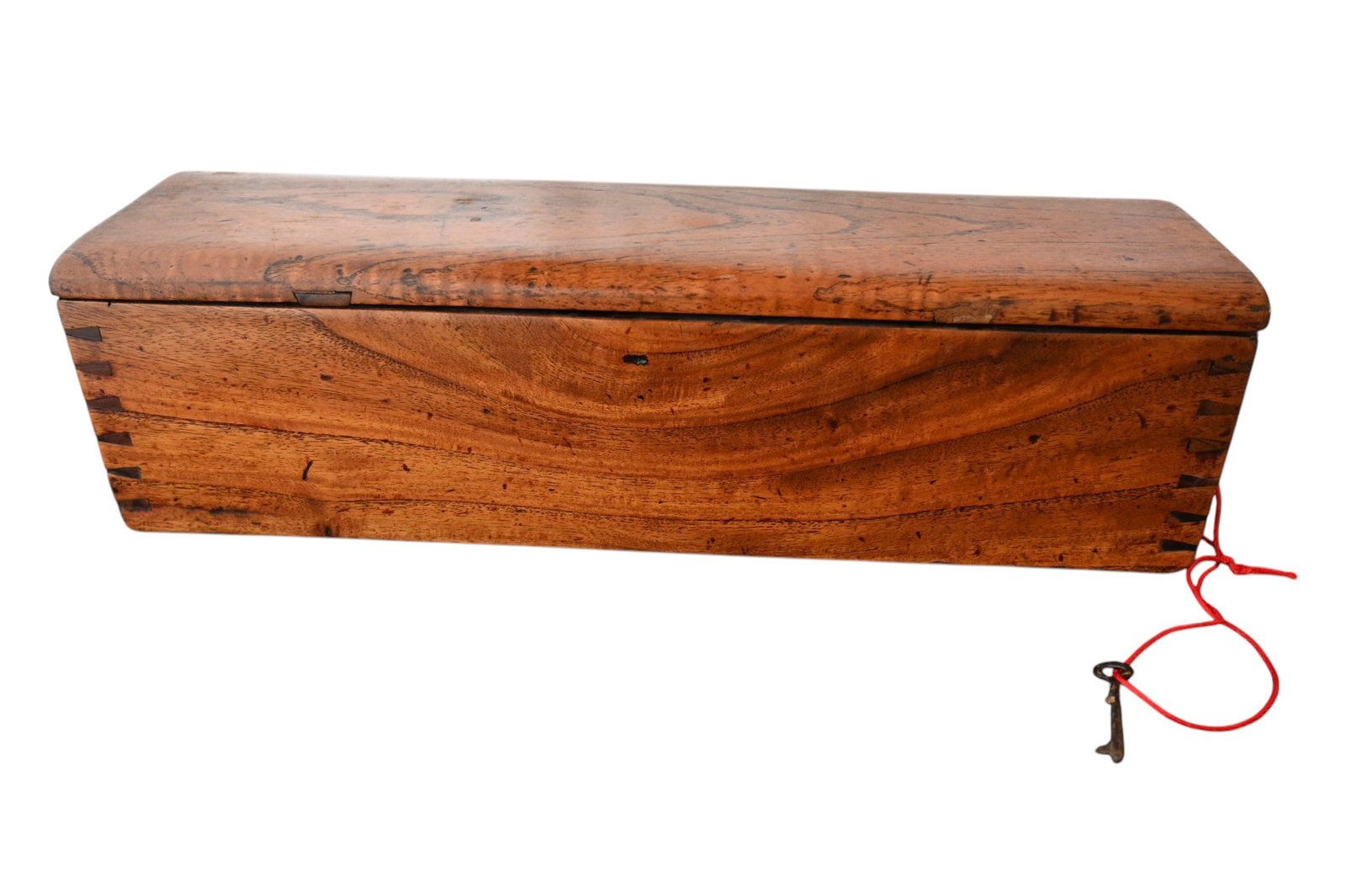 Unusual Dovetailed Sliding Top Hinged Lid Box (1 of 8)