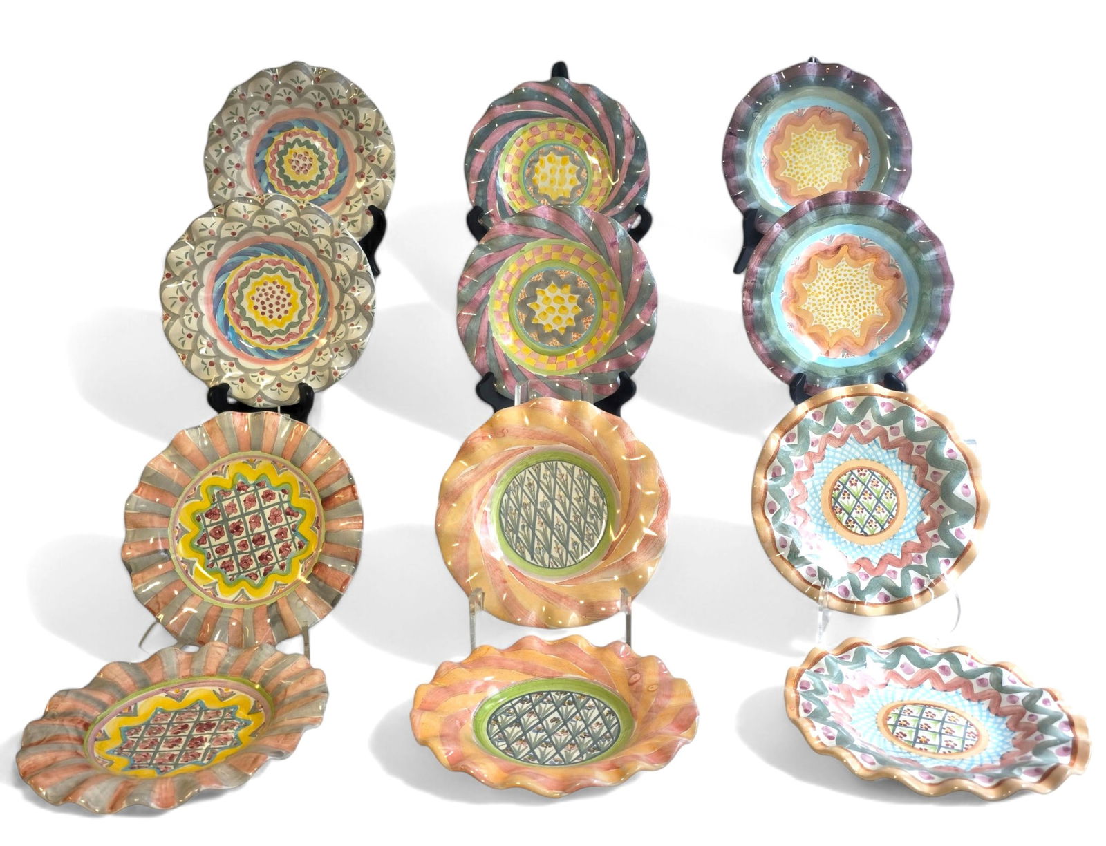 MacKenzie-Child's Pottery Salad/ Desert Plates (1 of 5)