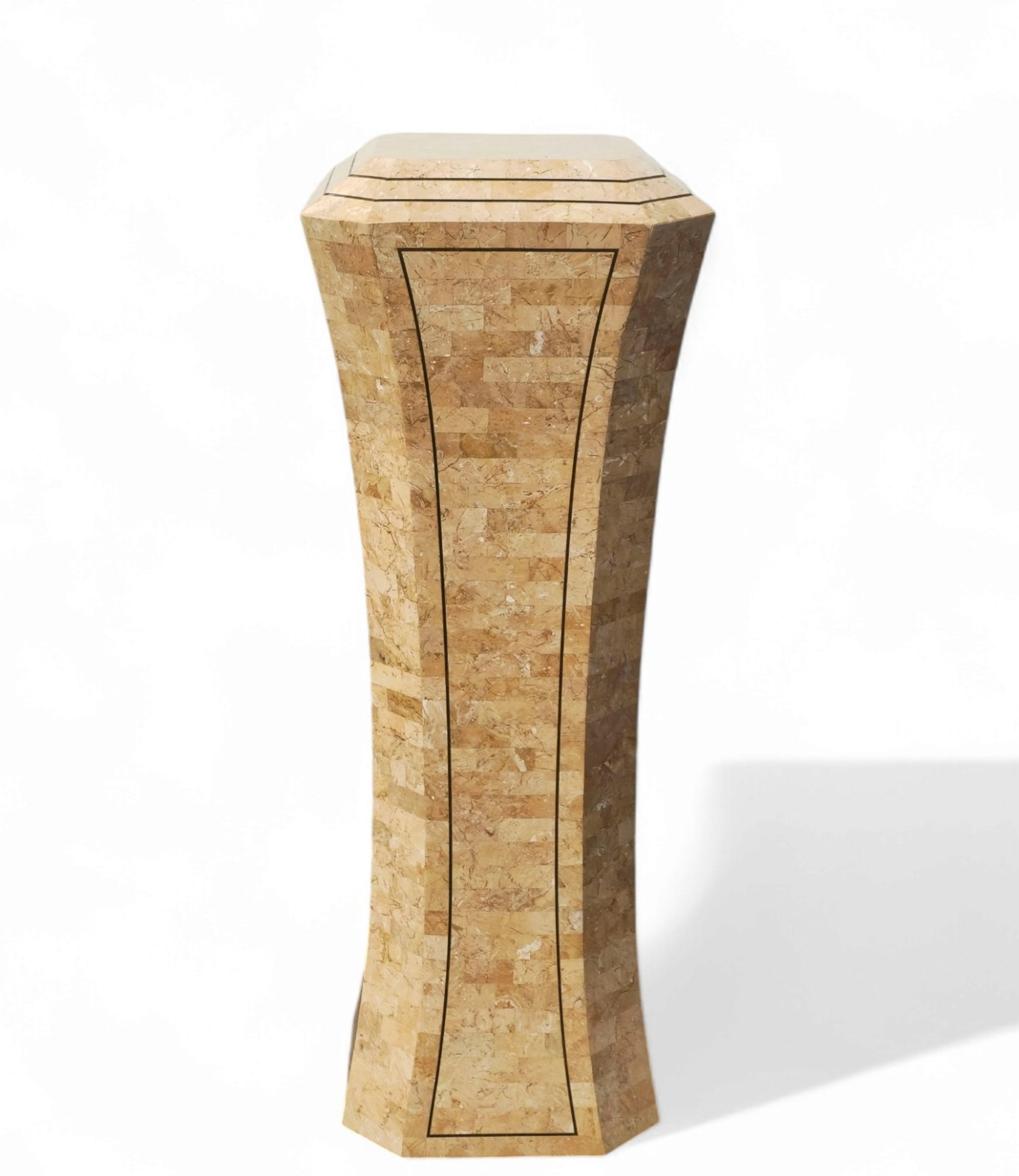 Maitland Smith Tessellated Stone Pedestal (1 of 6)