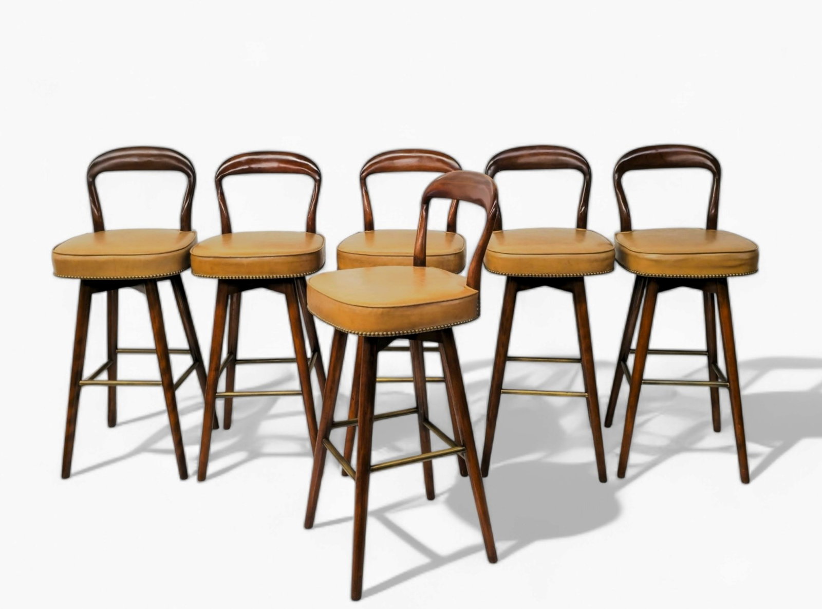 Edward Wormley (Attribution) Swivel Bar Stools (1 of 13)