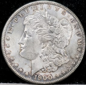 1900-O Morgan Silver Dollar Toned