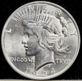 1924  Peace Silver Dollar