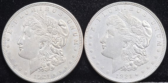 1921 Morgan Silver Dollars