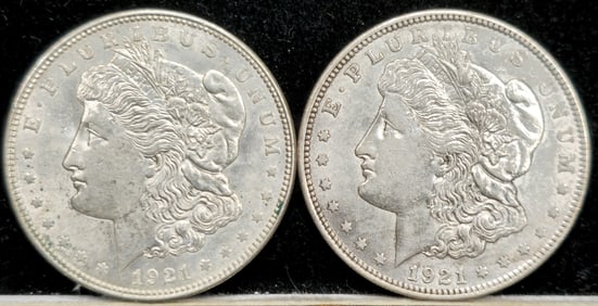 1921 Morgan Silver Dollars