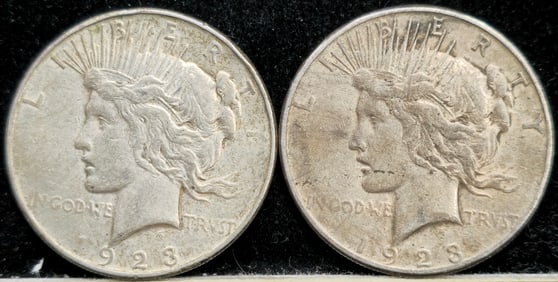 1923 Peace Silver Dollars