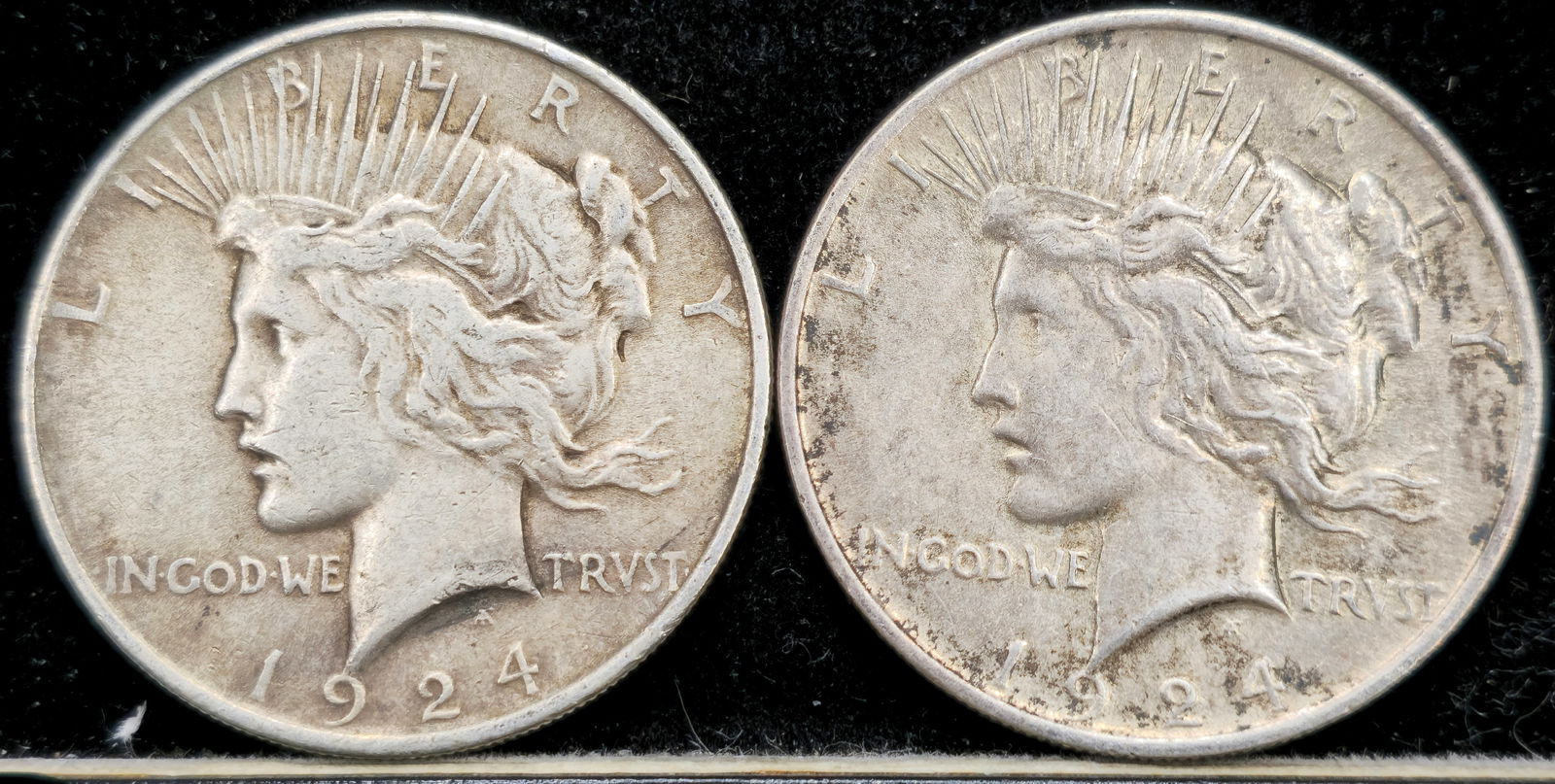 1924 Peace Silver Dollars (1 of 2)