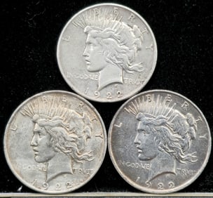 1922 Peace Silver Dollars