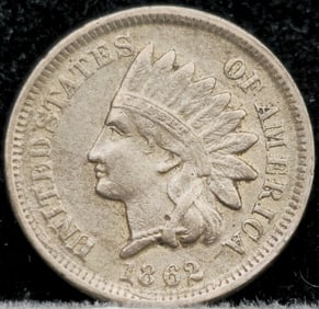 1862 Indian Head One Cent