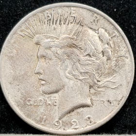 1923 Peace Silver Dollar Toned