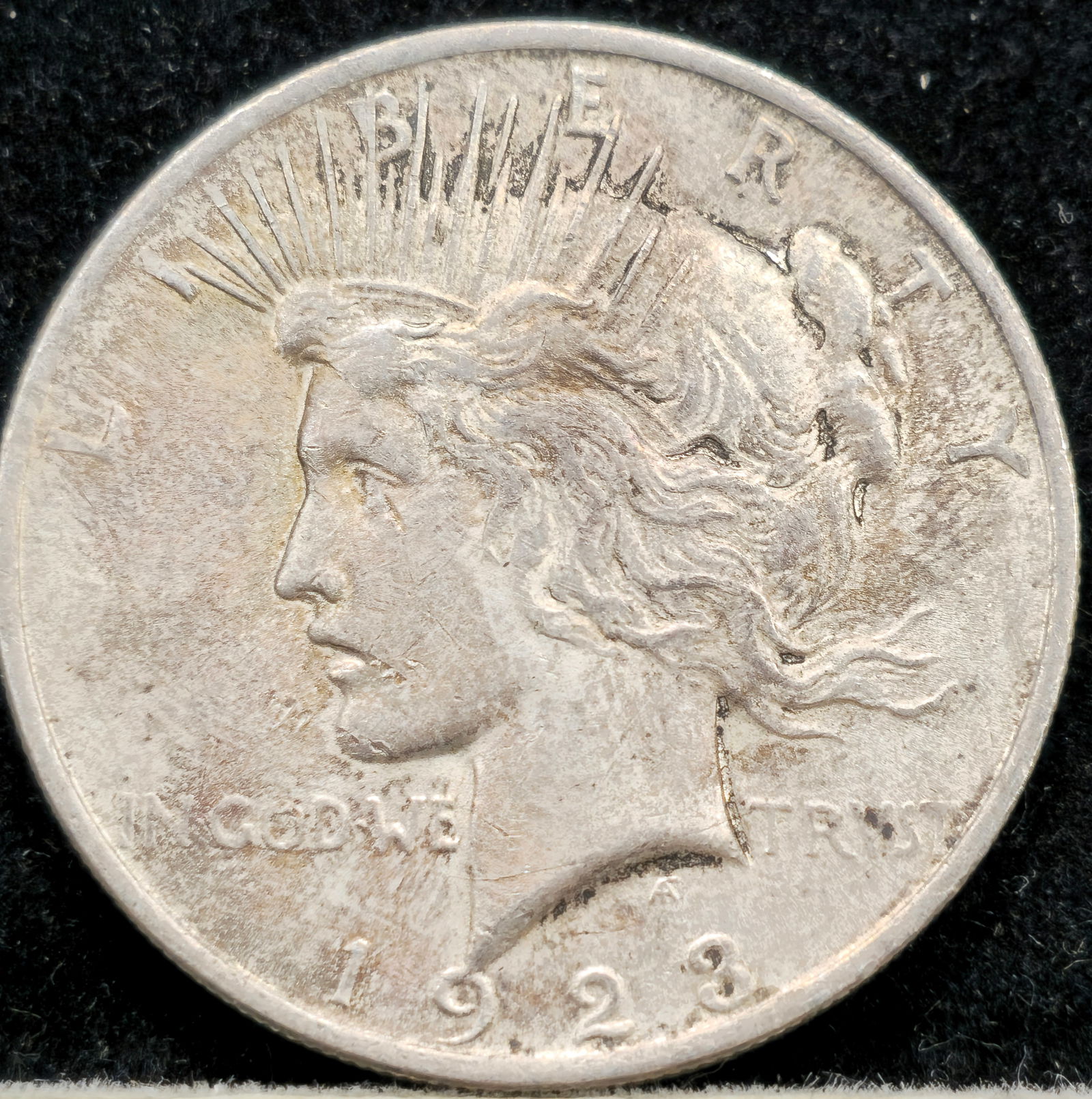 1923 Peace Silver Dollar Toned (1 of 4)