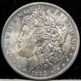 1888 Morgan Silver Dollar Toned