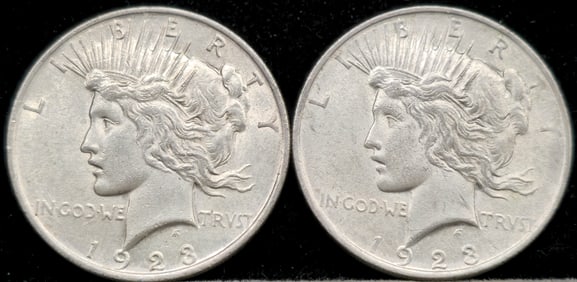 1923 Peace Silver Dollars