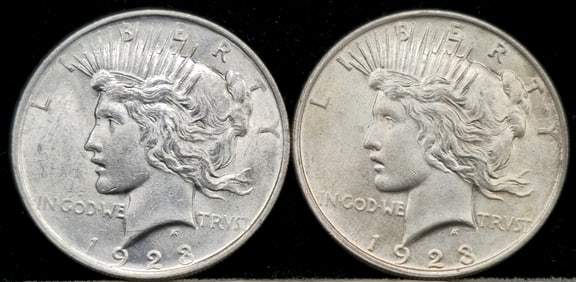 1923 Peace Silver Dollars