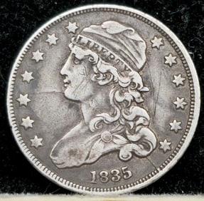 1835 Bust Silver Quarter