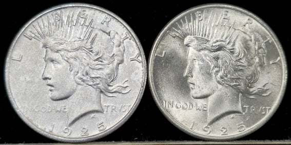 1925 Peace Silver Dollars